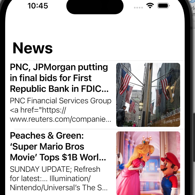 Swift News App Image